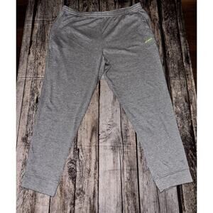 NEW Asics Jogger Sweatpants Fleece Mens 2XL Drawstring Gray MSRP $50